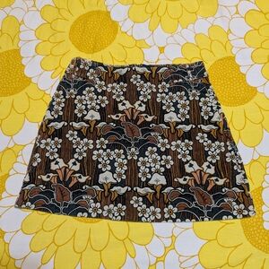Zara Brown A-line Mini Skirt for Casual Wear